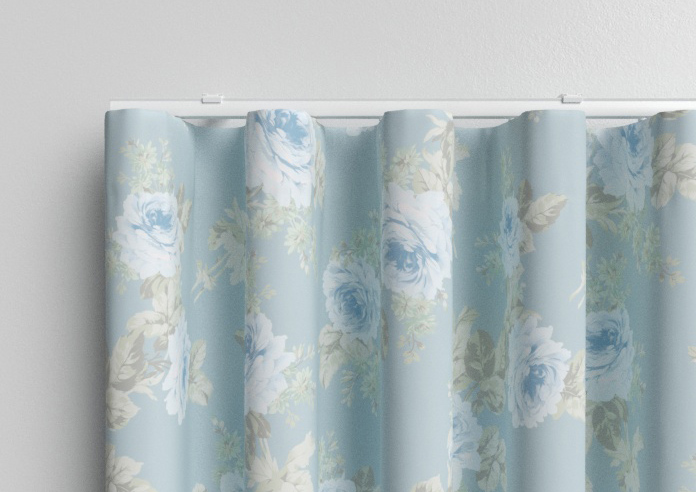 Shabby Chic by Rachel Ashwell Royal Bouquet, Blue - Made to Measure Curtains - Image 13